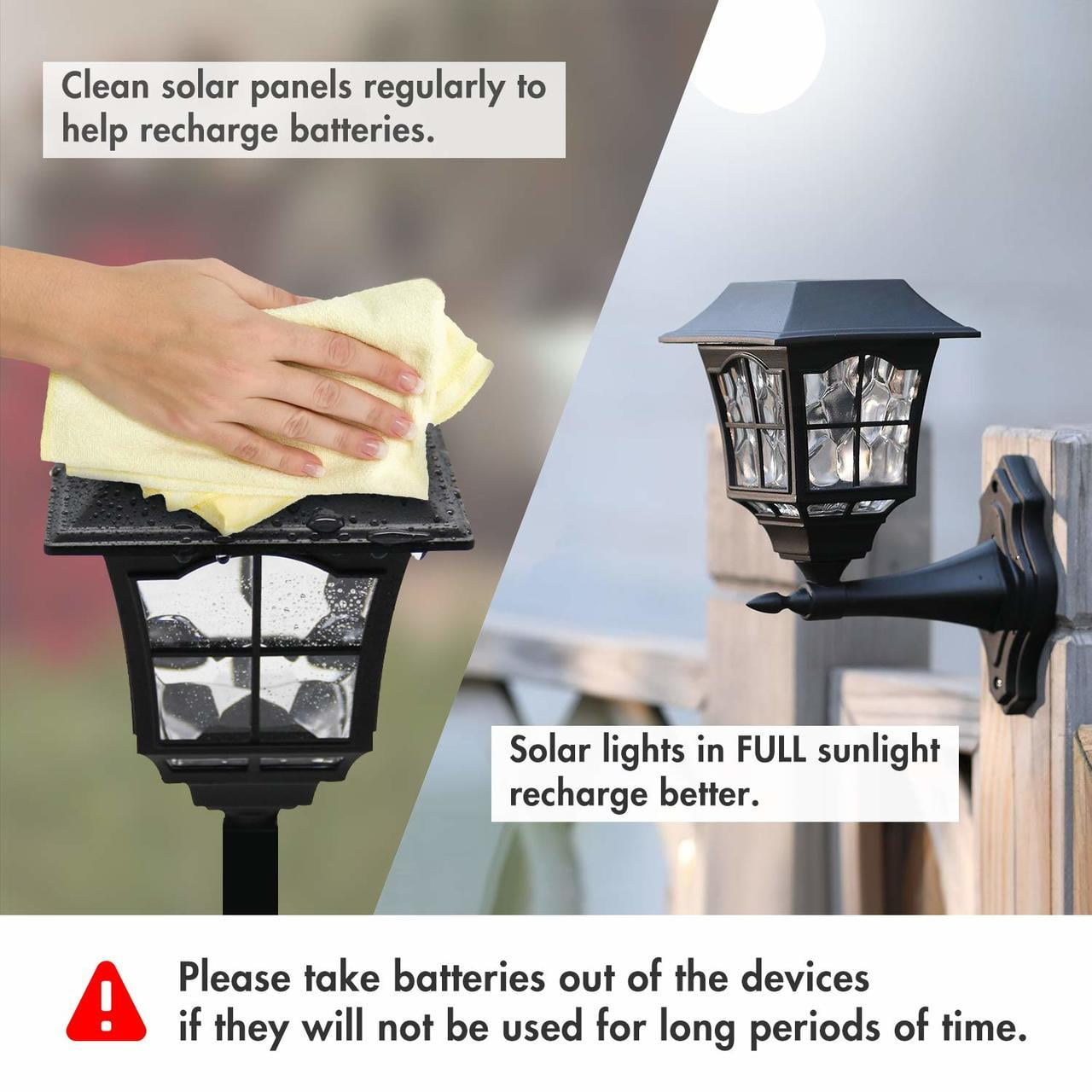Batteries for Solar Garden Landscape Light 14500 4 pcs Tenergy 1.2V Rechargeable NiCd AA