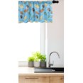 thumbnail image 2 of Ambesonne Acorn Valance Pack of 2, Oak Tree Leaves Fall Season, 42"X18", Blue and Multicolor, 2 of 3
