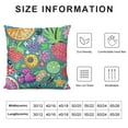 thumbnail image 5 of Creowell  Sweetheart Pillow Covers Summer Rainbow Colorful Tropical Square Throw Pillow Covers for Bed or Sofa Decor Fruits Cherry Starfish Printed Decorative Cushion Covers Multi-Size, 5 of 5