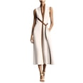 thumbnail image 2 of YuXingFu Wedding Guest Dresses for Women Summer Maxi V-Neck Plus Size Womens Dress Sleeveless for Vacation Long Casual Summer White L, 2 of 9