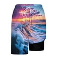 thumbnail image 6 of Mens Swim Trunks Bathing Suit 7 Inch Inseam Compression Liner Beach Board Shorts Swimsuit Quick Dry, 6 of 8