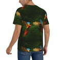 thumbnail image 2 of Hirioo Hybrid Parrot in the Forest for Men's Baseball T-shirt Shirts Short Sleeve Casual Summer Button Stretch T Shirts,Size S-4XL-Medium, 2 of 7