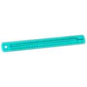 Westcott 12" Acrylic Finger Grip Ruler, 1.0 CT, Teal