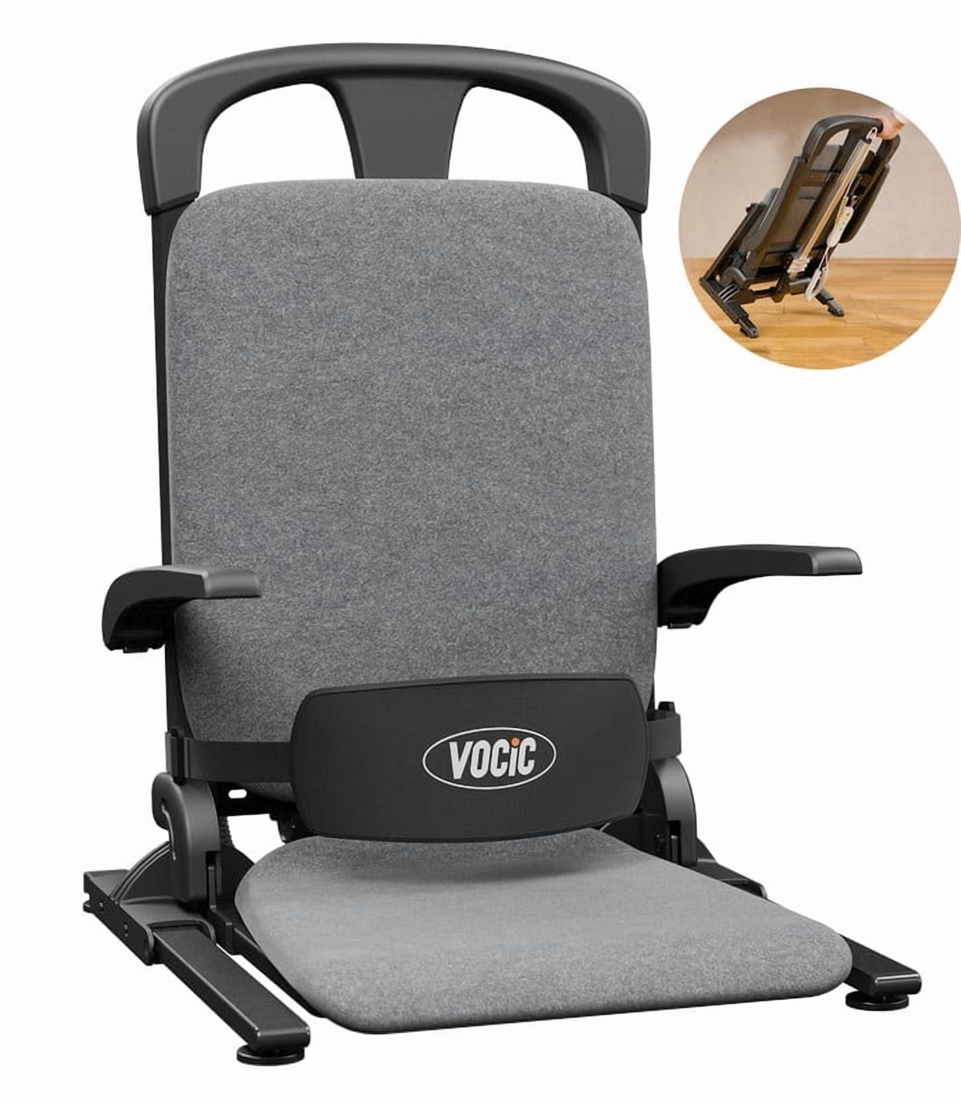 VOCIC Electric Floor Lift for Elderly Falls, Portable Patient