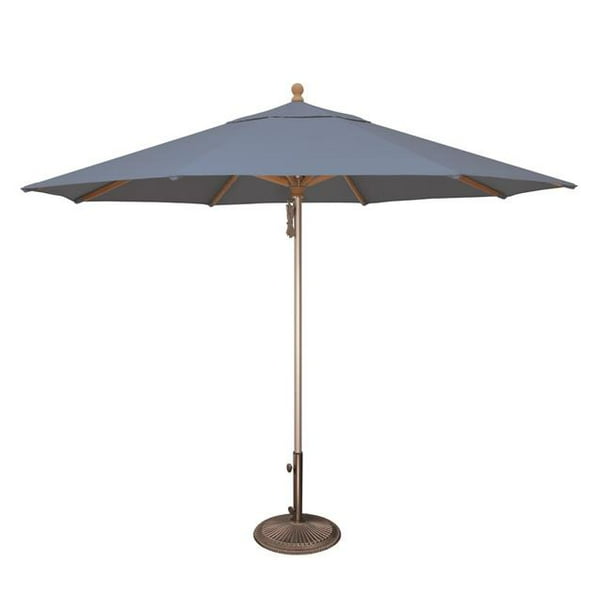Simplyshade Ssuwa811ss A40433 Ibiza 11 Ft Sunbrella Wood Aluminum Umbrella Cast Ocean Walmart Com Walmart Com