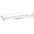thumbnail image 2 of vidaXL Indoor/Outdoor Bench Cushions 2 pcs, Water-Repellent, Multicolor 59.1"x19.7"x2.8", 2 of 6