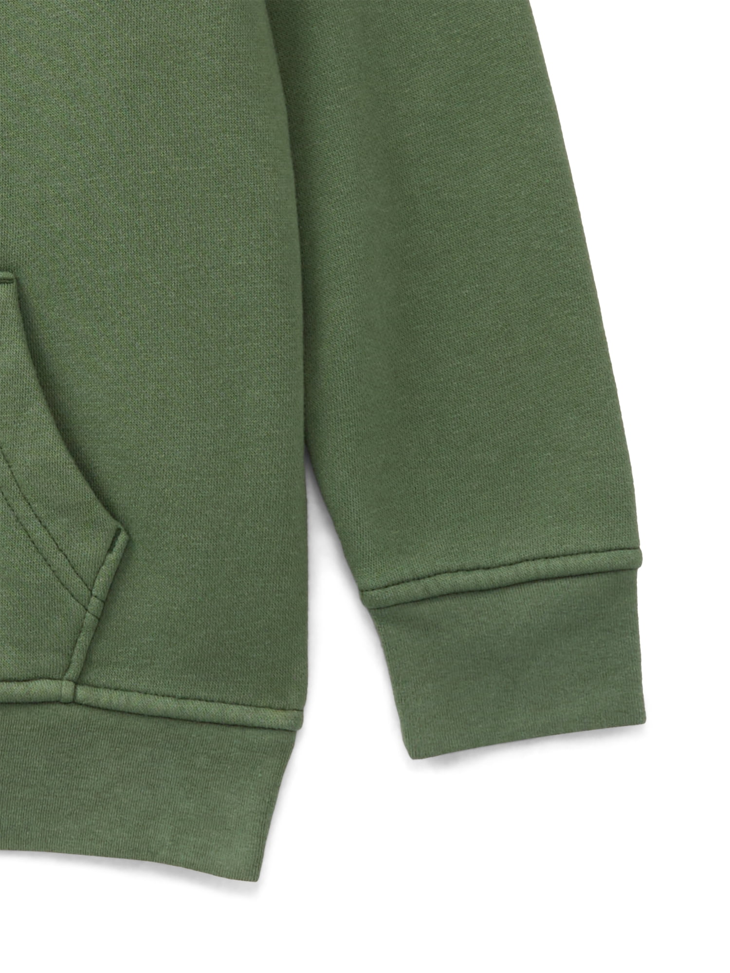 Wonder Nation Boys' Fleece Hoodie with Long Sleeves, Sizes 4-18 & Husky