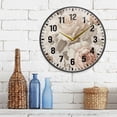 thumbnail image 3 of Yayeee Wall Clock Battery Operated 9.5" Silent Quartz Non-Ticking for Living Room Decor, Lace and Floral, 3 of 8