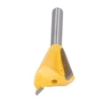 thumbnail image 3 of Dovetail Router Bit, Woodworking Dovetail Router Bit Straight Cut Router Bit Dovetail Router Bit 1/4in Shank Tungsten Steel Alloy Router Bit for Trimming, 3 of 7