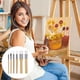 thumbnail image 4 of Juego de pinceles de madera, 6 piezas de pinceles para pintura acrílica, kit de pinceles de pintura, pinceles de artista para óleo, acuarela, tableros de lona, ​​roca, cuerpo, cara, uñas, 4 of 5