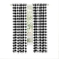 thumbnail image 2 of Achim Hunter Indoor Polyester/Cotton Light Filtering Checkered Curtain Panel, Black, 42-in W x 63-in L, 2 of 6