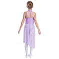 thumbnail image 2 of iiniim Lyrical Dance Dress for Girls Floral Rhinestone Ballet Tutu Skirt Leotard Figure Ice Skating Dancewear Light Purple 16, 2 of 7
