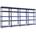 thumbnail image 1 of Patiojoy 5-Tier Industrial Steel Storage Shelves Garage Rack with Adjustable Shelves Navy Blue, 1 of 6