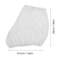 thumbnail image 6 of LOLIPPYY 1Pair White Stretch Skate Covers Velvet Material for Ice Skate Shoe Protection and Training, 6 of 8