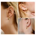 thumbnail image 3 of Lancharmed Gold Plated Earrings for Womens Trendy,Water Drop Pendant Earring Gifts for Mom, 3 of 8