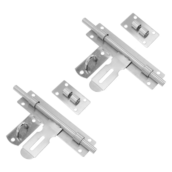 2-Pack Adjustable Deadbolt Door Slide Latches for Enhanced Security and Easy Installation