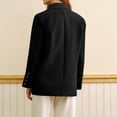 thumbnail image 4 of Women's Fashion Lapel Slim Fit Cardigan Blazer Jacket Black XXL, 4 of 5