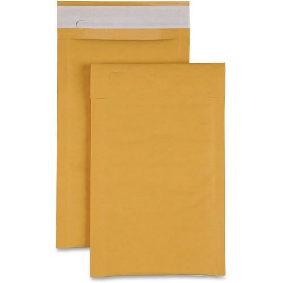 Sparco Size 0 Bubble Cushioned Mailers Bubble - #0 - 6" Width x 10" Length - Self-sealing - Kraft - 200 / Carton - Kraft