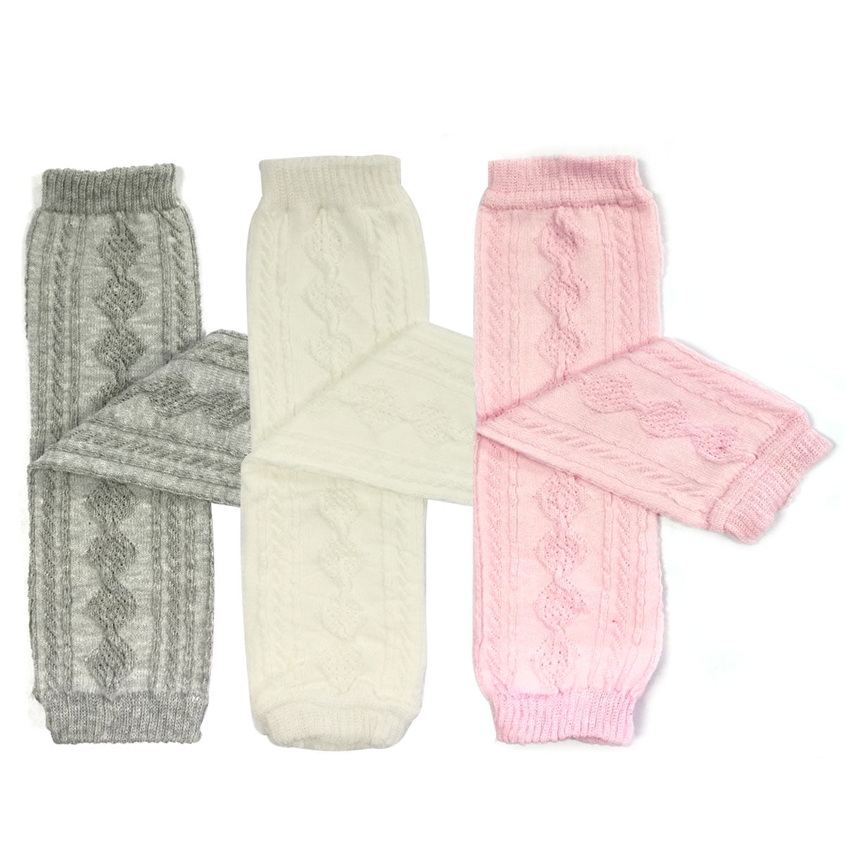 Wrapables® Children’s Argyle Knit Leg Warmers (Set of 3)