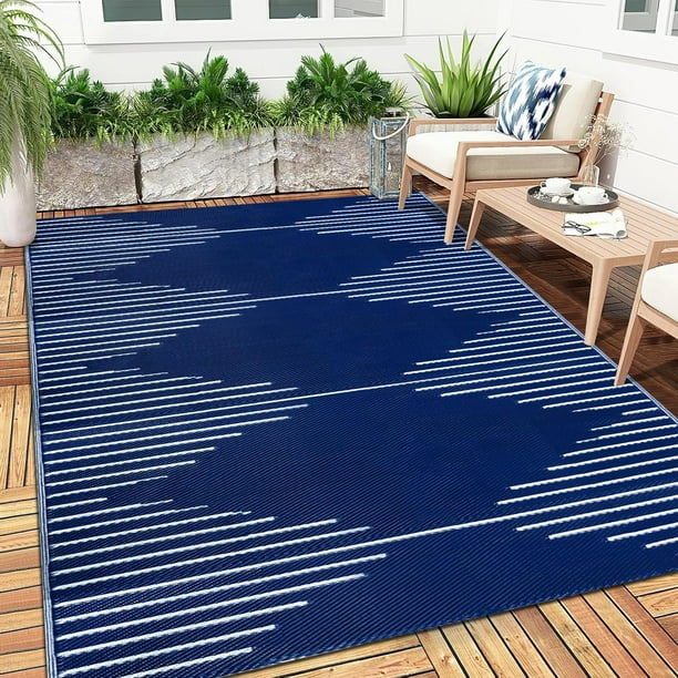 Alfombra de exterior Falflor, impermeable y reversible, 183 x 274 cm