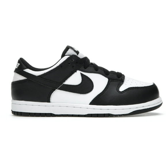 Nike Unisex Dunk Low Casual Shoe, White & Black, White, Size 3, Kids