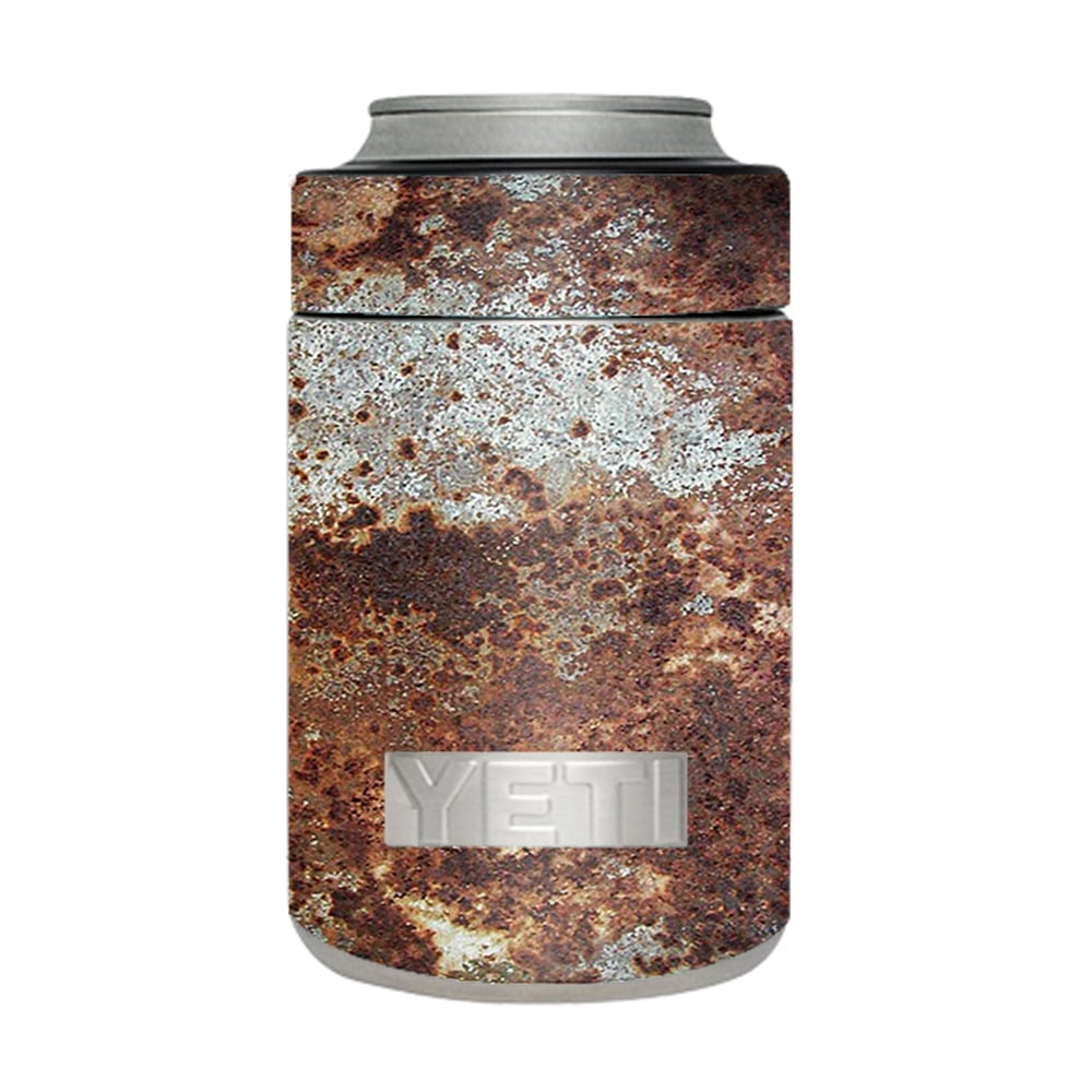 Skin Decal For Yeti 12 Oz Rambler Colster Can Cup / Rust Corroded Metal