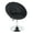 Black, variant on CL.HPAHKL Vanity Stool Chair with Round Back, Living Room Makeup Swivel PU Leather Accent Chair Height Adjustable for Room, Bedroom, White