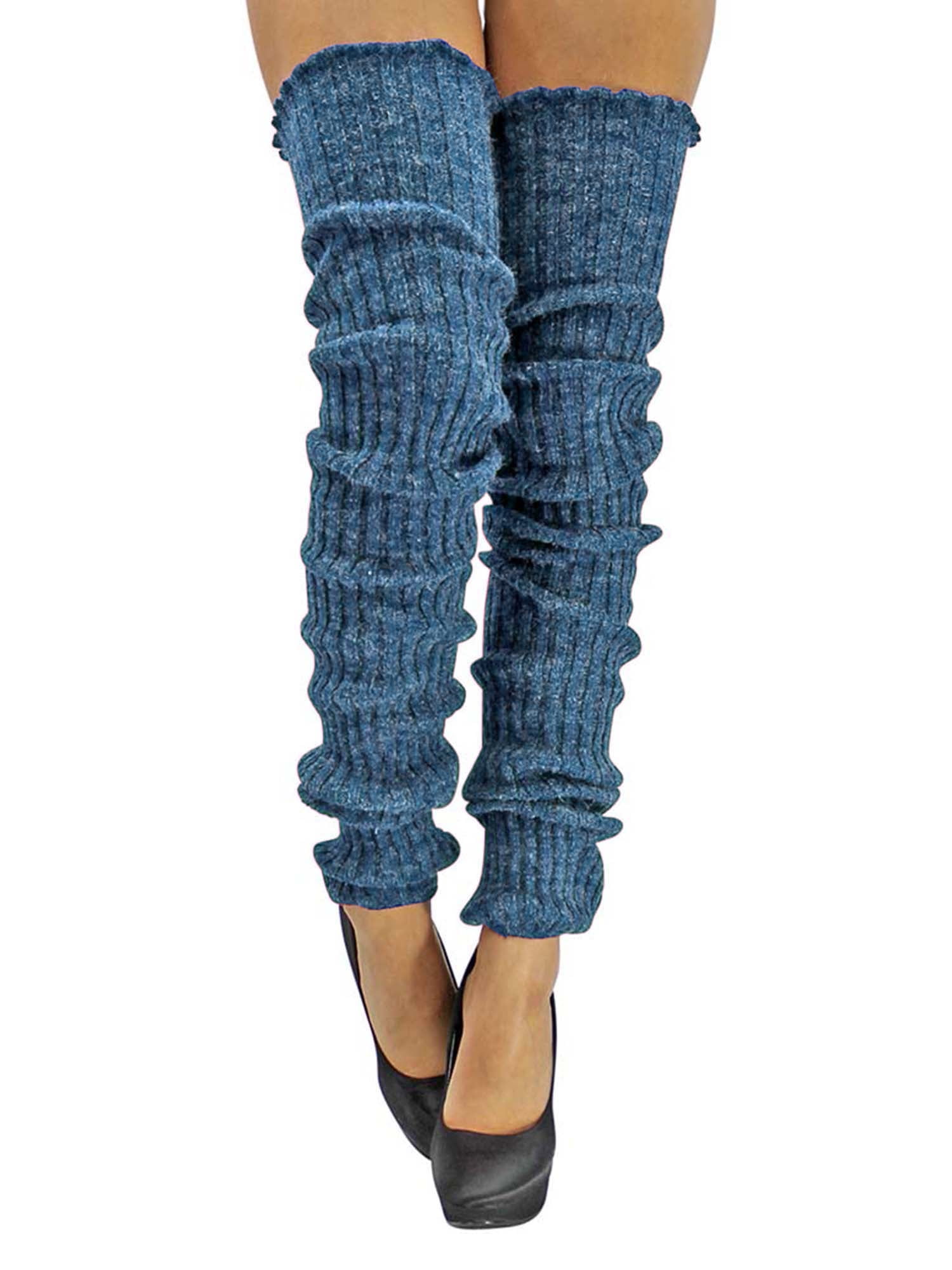 Luxury Divas Slouchy Thigh High Knit Dance Leg Warmers