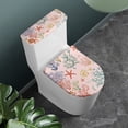 thumbnail image 2 of HELLHERO Stretch Adjustable Elastic Bottom Elastic Fabric Toilet Dust Cover Set Bathroom Accessories Stretchy Fabric Easy to Install 17"x21" 2 Piece, 2 of 8