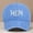 Light Blue, variant on HNMKIU MOM Embroidered Baseball Cap Style Adjustable Dad Hat For Women Men Black,One Size