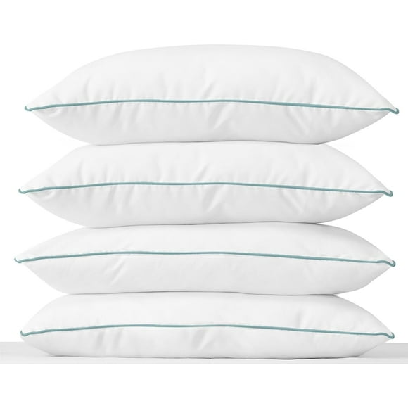 Set 4 Almohadas Estandár Tesso Home Bies Azul