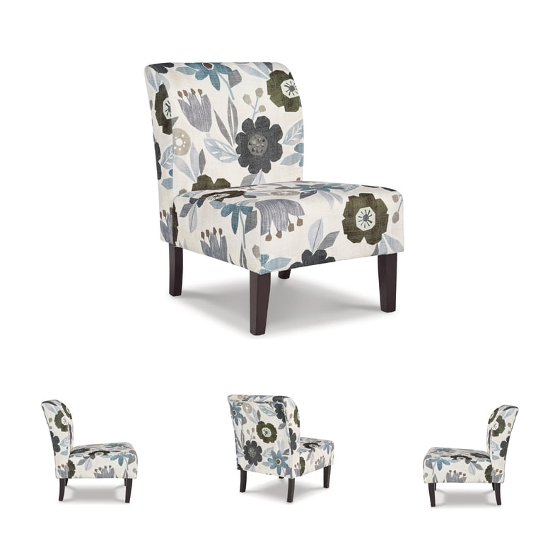 Signature Design by Ashley Triptis Armless Accent Chair, Floral photo 6
