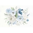 thumbnail image 2 of Nai, Danhui 32x23 Black Ornate Wood Framed with Double Matting Museum Art Print Titled - Essence of Spring II Blue, 2 of 4