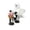 C, variant on Nkmbld Halloween Bats Figurine, Cute Ceramic Candlestick for Halloween Tabletop, Mantel, Tiered Tray, Office Desk Decor Display Ornament