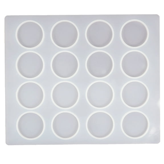 PBPBOX 16Cavity Crafting Molds Silicone Wax Melt Moulds For Home DIY White