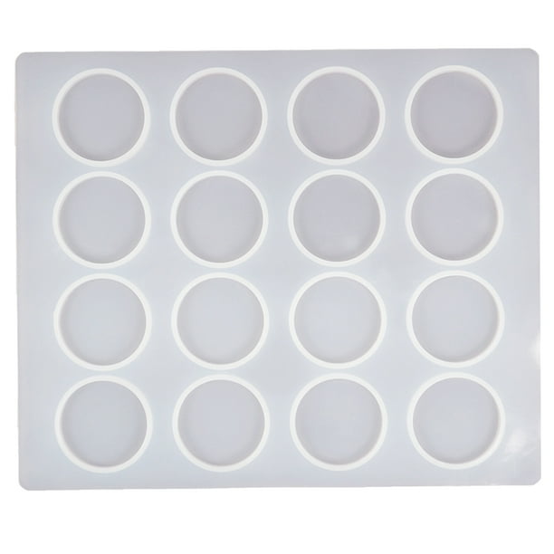 GOOHOCHY Molde de sello de sello de cera Molde de silicona 16-cavidad Cera de sellado de cera herramienta auxiliar