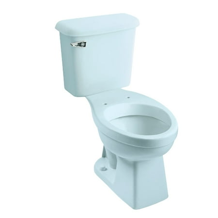 - Peerless Pottery McKinley 7668-12 Vitreous China Elongated Toilet Kit with 12-in Rough in Dresden Blue