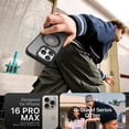 thumbnail image 2 of Funda de teléfono QTlier para iPhone 16 Pro Max con soporte anular de 360°, 2 of 7