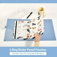 thumbnail image 5 of Dogs Outline 2 Pack Pencil Pouch for 3 Ring Binder Smooth Zipper Folders with Pockets Clear Window Pencil Case, 5 of 6
