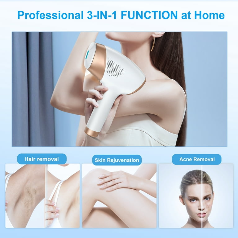 IPL Epilator, Permanent Hair Remover, 999900 Flashes Laser
