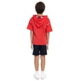 thumbnail image 6 of Spider-Man Boys Hooded Cosplay Tee and Shorts, 2 Piece Outfit Set, Sizes 4-10, 6 of 14