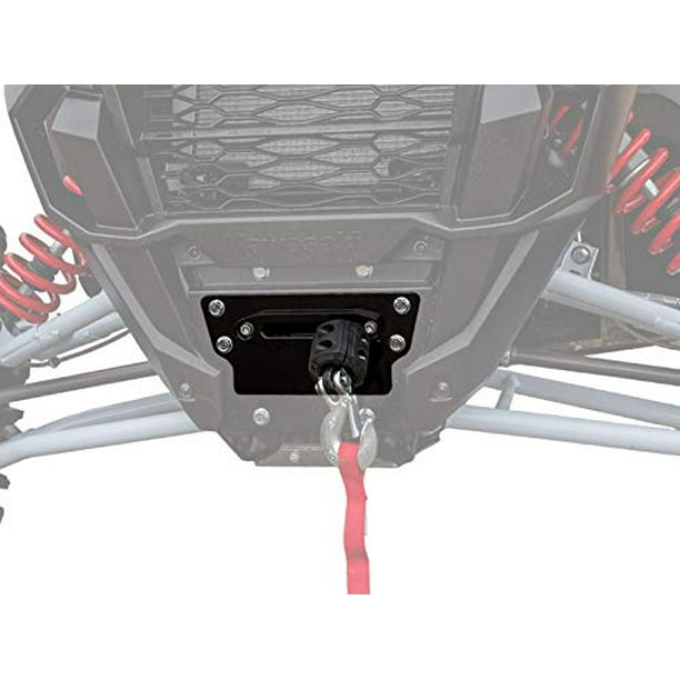 SuperATV 4500 lb Black Ops Winch with Heavy Duty Winch Mounting Plate