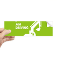 thumbnail image 1 of Excavator Driving Transfer Tool Rectangle Bumper Sticker Notebook Window Decal, 1 of 1