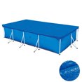 thumbnail image 1 of Cubierta de piscina rectangular Cubierta de piscina para 98.53 x 5.24 pies sobre el suelo Piscina con marco rectangular Protector de cubiertas de piscina Impermeable A prueba de polvo A prueba de lluv Muyoka Hogar, 1 of 2