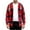 Red, variant on Men's Check Print Hooded Jacket Fashion Casual Button Front with Patch Pockets Long Sleeve Streetwear Coat for Urban Style