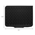 thumbnail image 6 of Unique Bargains Silicone Easy Clean Slope Design Dish Drying Mat Black 15.7*12.6*0.8 inch, 6 of 6