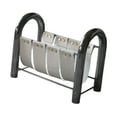 thumbnail image 5 of Tongina Rack Newspaper Rack Decorative PU Leather Brochures Display Rack Information Rack for Offices Exhibitions White, 5 of 8