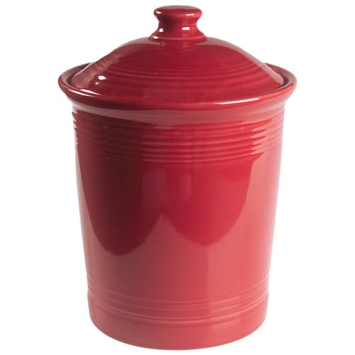 Open Box Homer Laughlin Fiesta Scarlet (Intro 2004) Large Canister & Lid 4642082