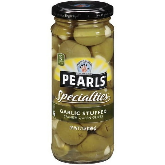 Pearls Garlic Stuffed Queen Olives (Pack of 6)