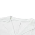 thumbnail image 4 of Robe Vintage en Coton et Lin pour Femmes, Robe Midi Décontractée d'Été à Boutons, Col en V, Grande Taille p-3TG, 4 of 6